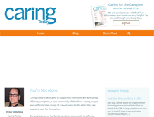 Tablet Screenshot of caringtoday.com